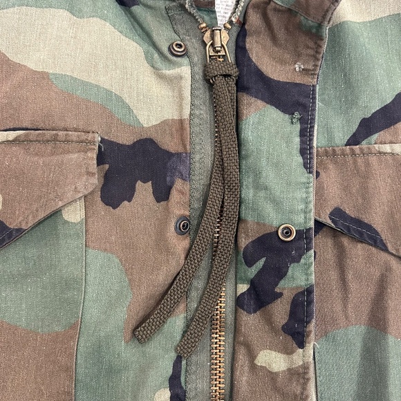 Vintage 1984 US Military Woodland Camo Field Jacket - XS Regular - Some Flaws - Picture 3 of 9